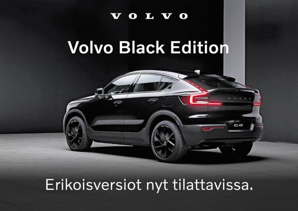 Volvo Black Edition -mallit nyt tilattavissa